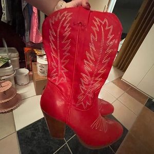 DISCONTINUED Miranda Lambert Brand Red Cowboy Boots - 7.5